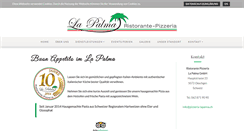 Desktop Screenshot of pizzeria-lapalma.ch